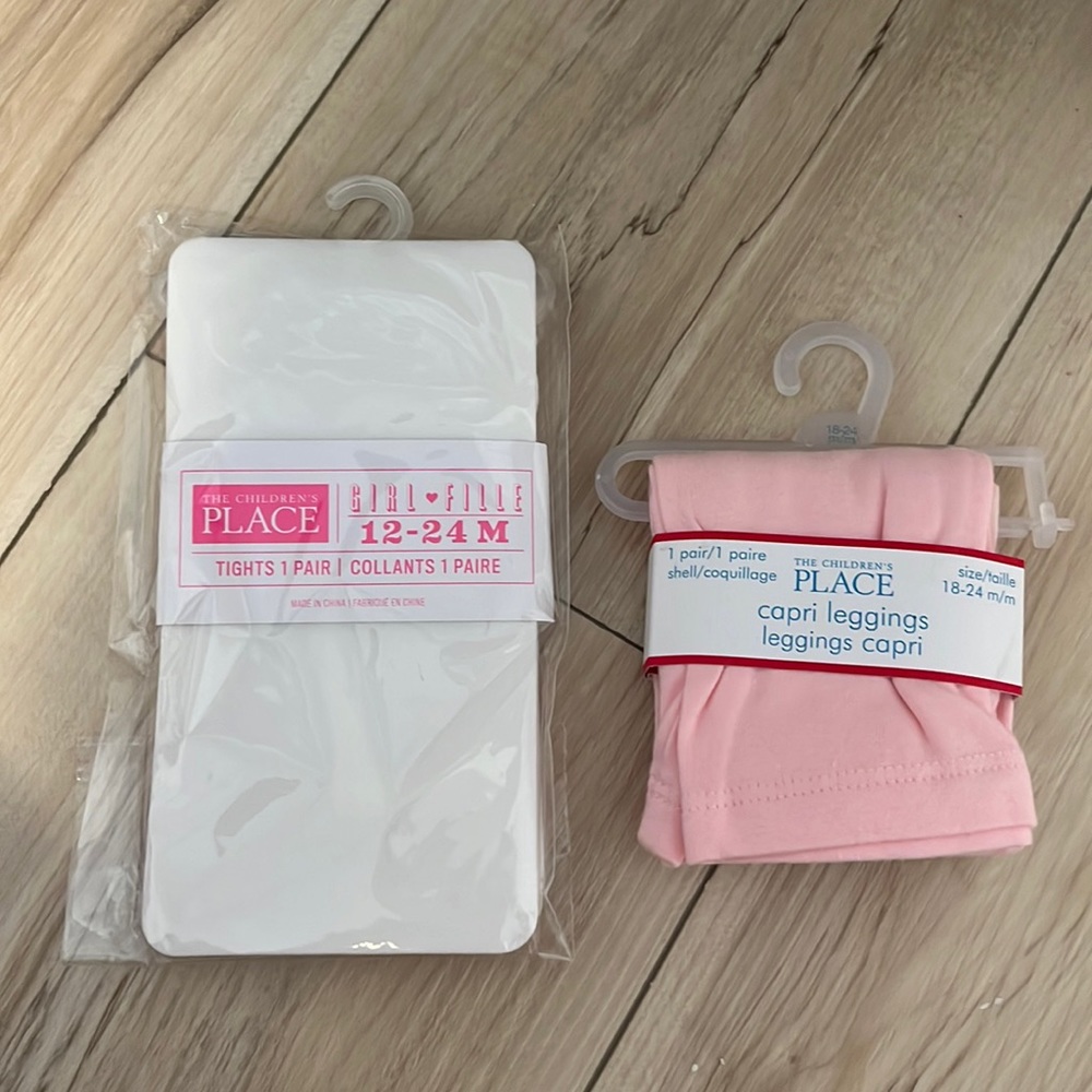 BNWT Childrens Place Tights and Capri Leggings